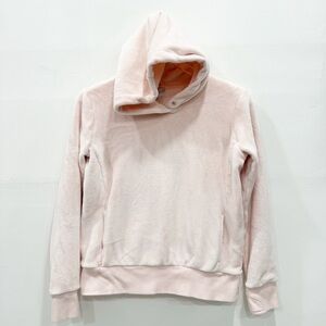 Athleta Girl Feelin Great Plush Pink Hoodie XL 14